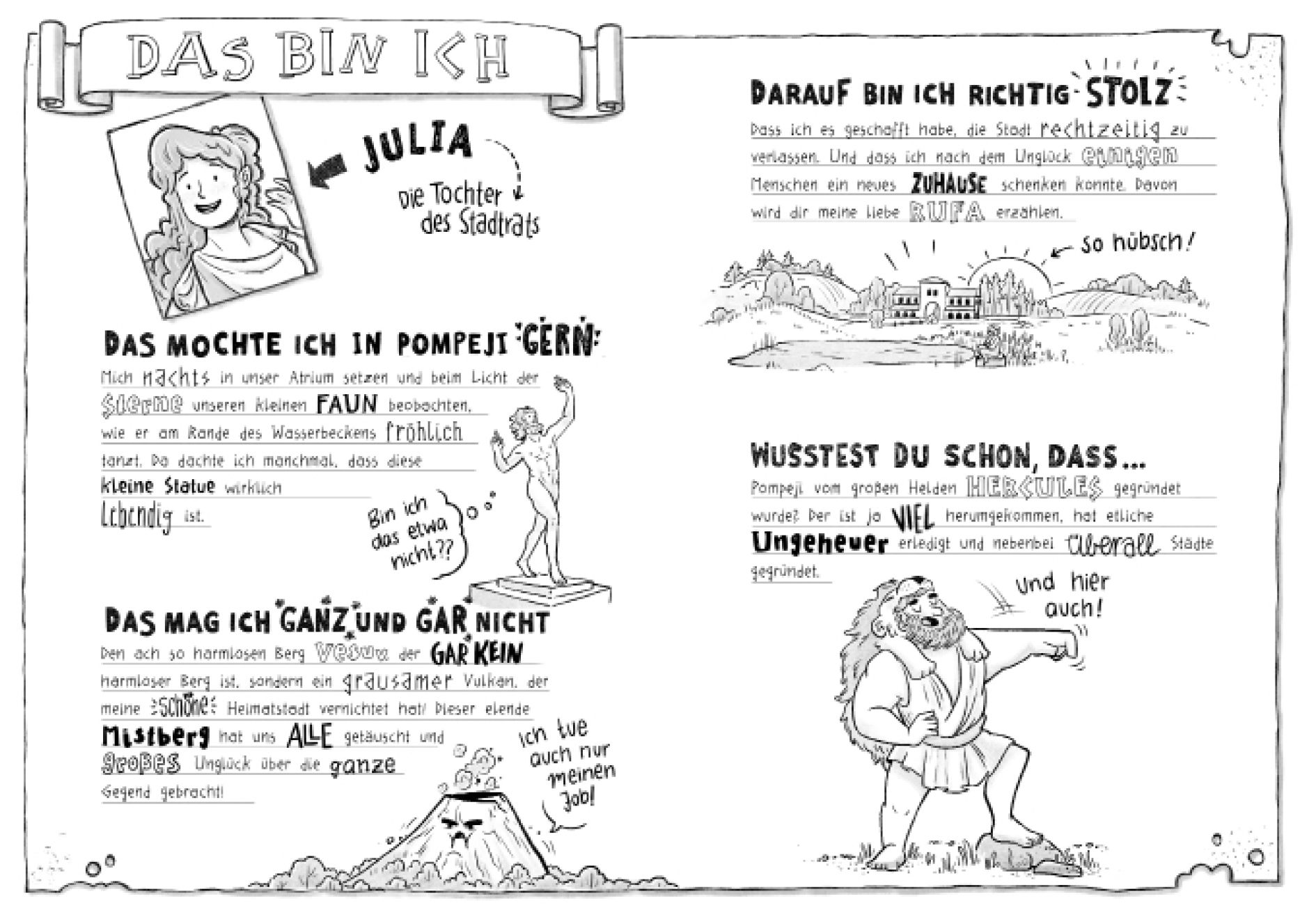 Ich, Julia, und die Menschen aus Pompeji