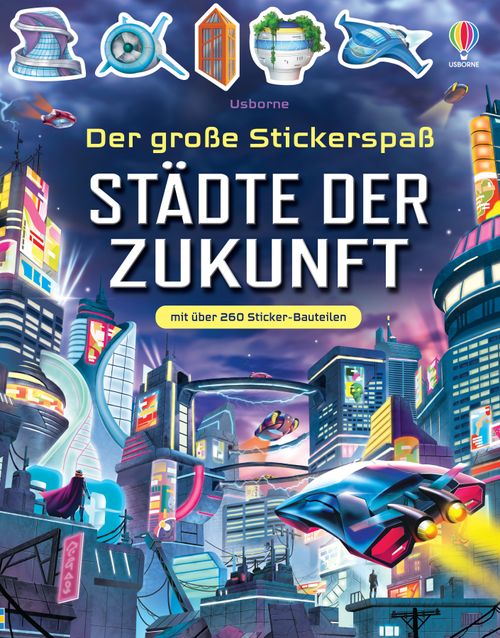 Cover des Buches Der große Stickerspaß: Städte der Zukunft von 