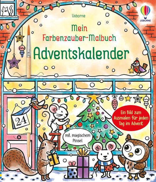 Cover des Buches Mein Farbenzauber-Malbuch: Adventskalender von Abigail Wheatley