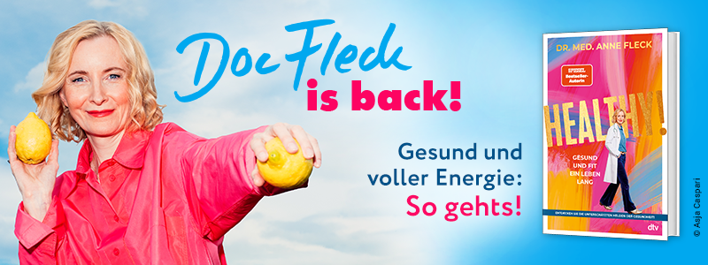 Banner zum Buch "Healthy!" von Dr. med. Anne Fleck