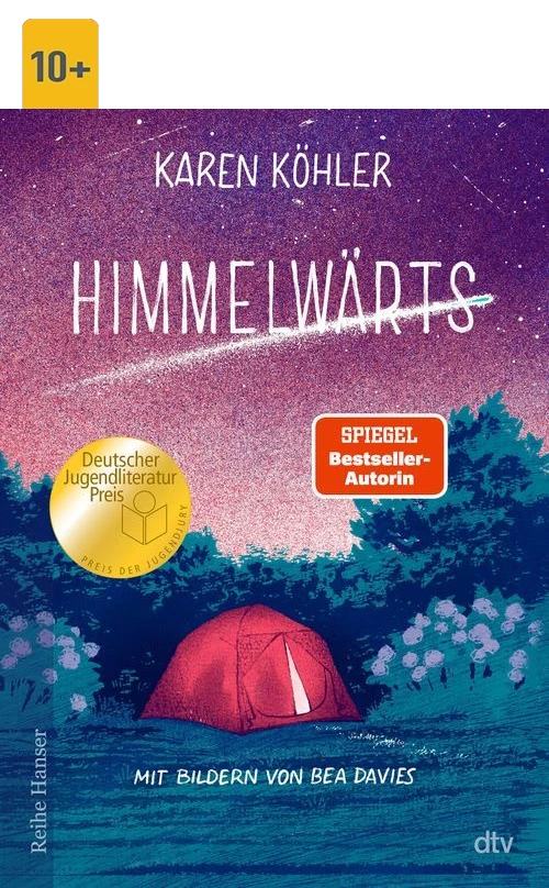 Cover des Buches Himmelwärts von Karen Köhler mit Altersangabe 10+