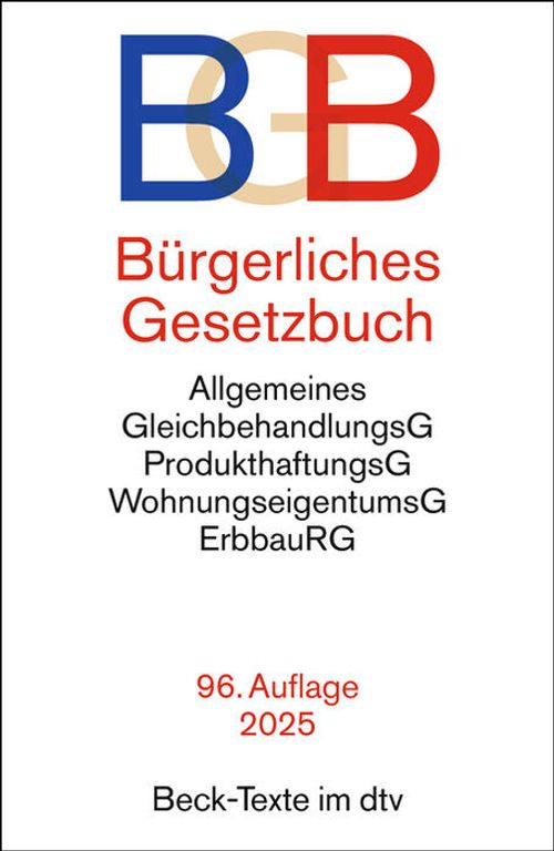 Cover des Buches Bürgerliches Gesetzbuch von 