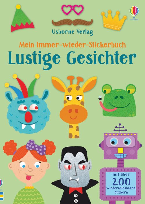 Cover des Buches Mein Immer-wieder-Stickerbuch: Lustige Gesichter von 