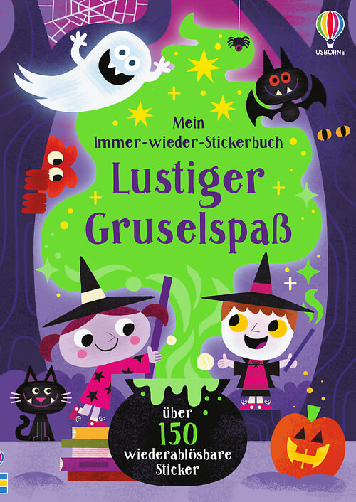 Cover des Buches Mein Immer-wieder-Stickerbuch: Lustiger Gruselspaß von Kristie Pickersgill