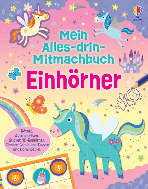 Cover des Buches Mein Alles-drin-Mitmachbuch: Einhörner von 