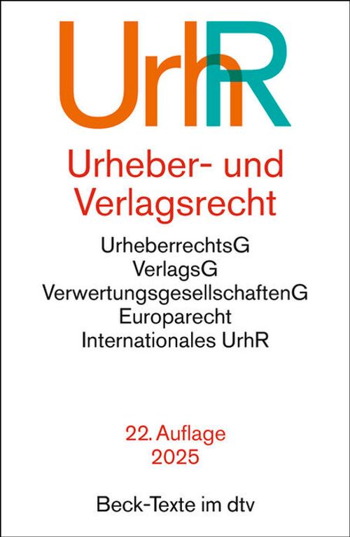 Urheber- und Verlagsrecht