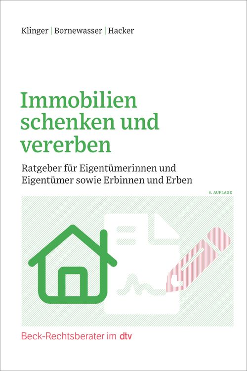 Cover des Buches Immobilien schenken und vererben von 