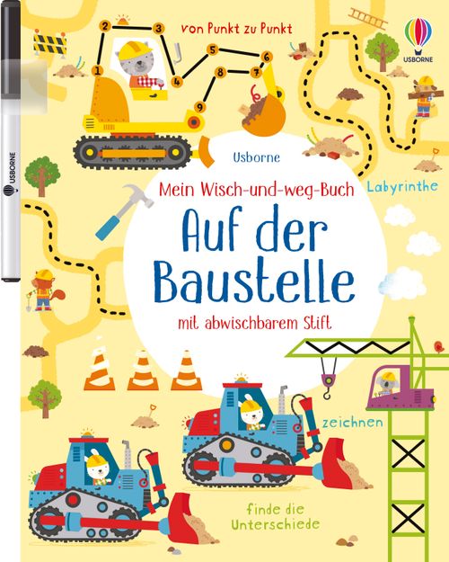 Cover des Buches Mein Wisch-und-weg-Buch: Auf der Baustelle von 