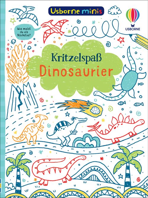 Cover des Buches Usborne Minis: Kritzelspaß Dinosaurier von 