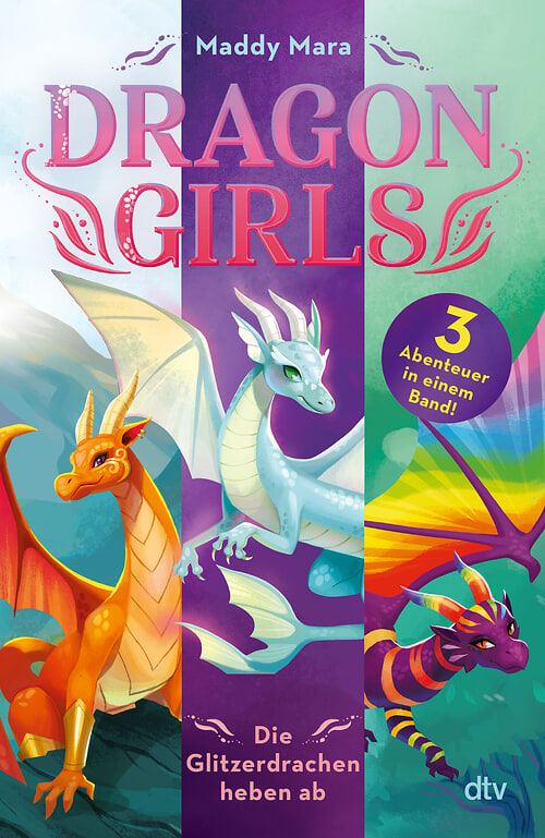 Cover des Buches Dragon Girls – Die Glitzerdrachen heben ab von
