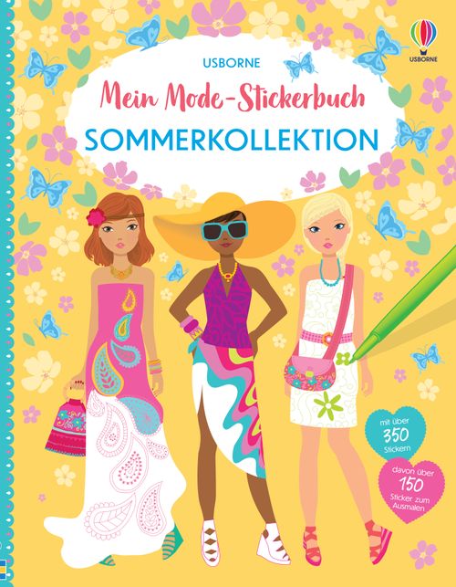 Cover des Buches Mein Mode-Stickerbuch: Sommerkollektion von Fiona Watt