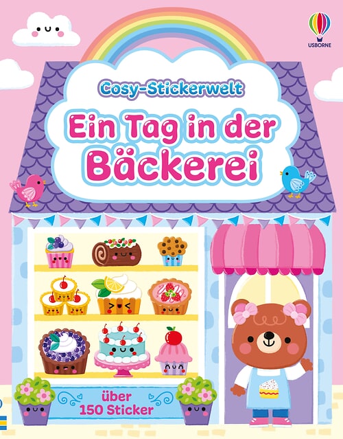 Cover des Buches Cosy-Stickerwelt: Ein Tag in der Bäckerei von 