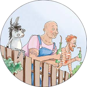 Rudi von der Tankstelle. Figur aus der Buchreihe Grimm und Möhrchen Rudi von der Tankstelle. Figur aus der Buchreihe Grimm und Möhrchen