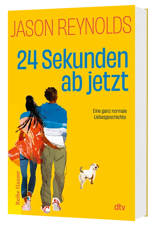 3D-Cover des Buches ›24 Sekunden ab jetzt‹ von Jason Reynolds