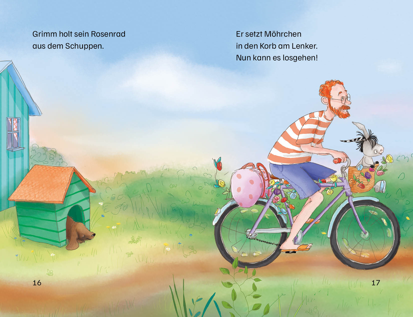 Cover des Buches Grimm und Möhrchen machen das Seepferdchen von Stephanie Schneider