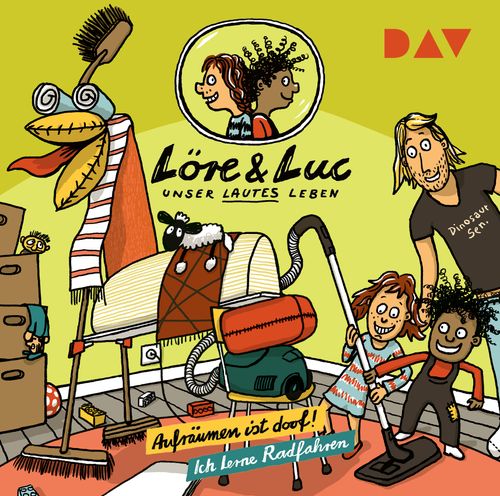 Cover des Buches Löre & Luc – Unser lautes Leben (9). Folge 17: Aufräumen ist doof! / Folge 18: Ich lerne Radfahren von 