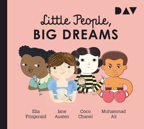 Cover des Buches Little People, Big Dreams® – Teil 2: Ella Fitzgerald, Jane Austen, Coco Chanel, Muhammad Ali von 