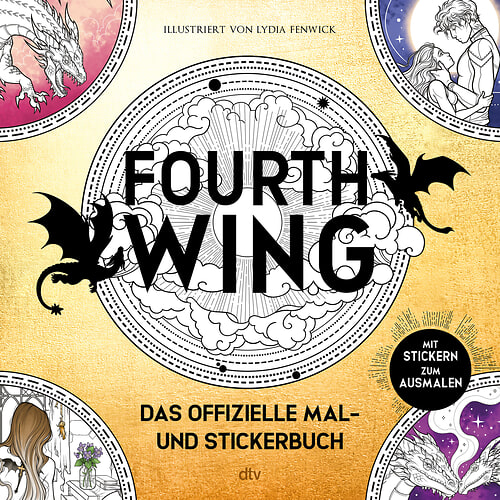 Cover des Buches Fourth Wing: Das offizielle Mal- und Stickerbuch von