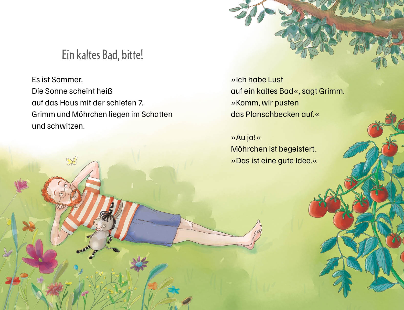 Cover des Buches Grimm und Möhrchen machen das Seepferdchen von Stephanie Schneider