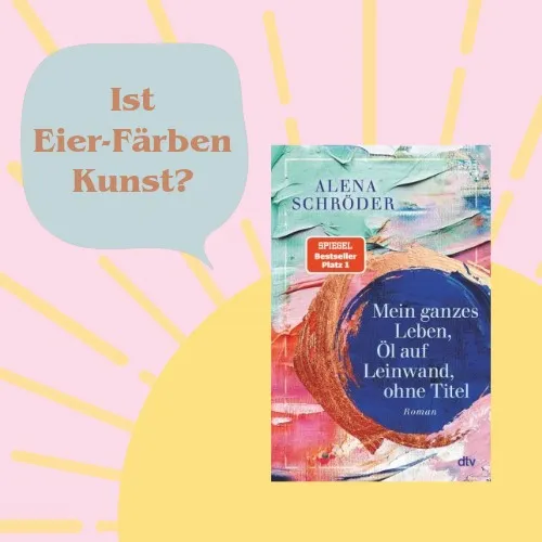Text Ist Eier-Färben Kunst und Buch Mein ganzes Leben, Öl auf Leinwand, ohne Titel