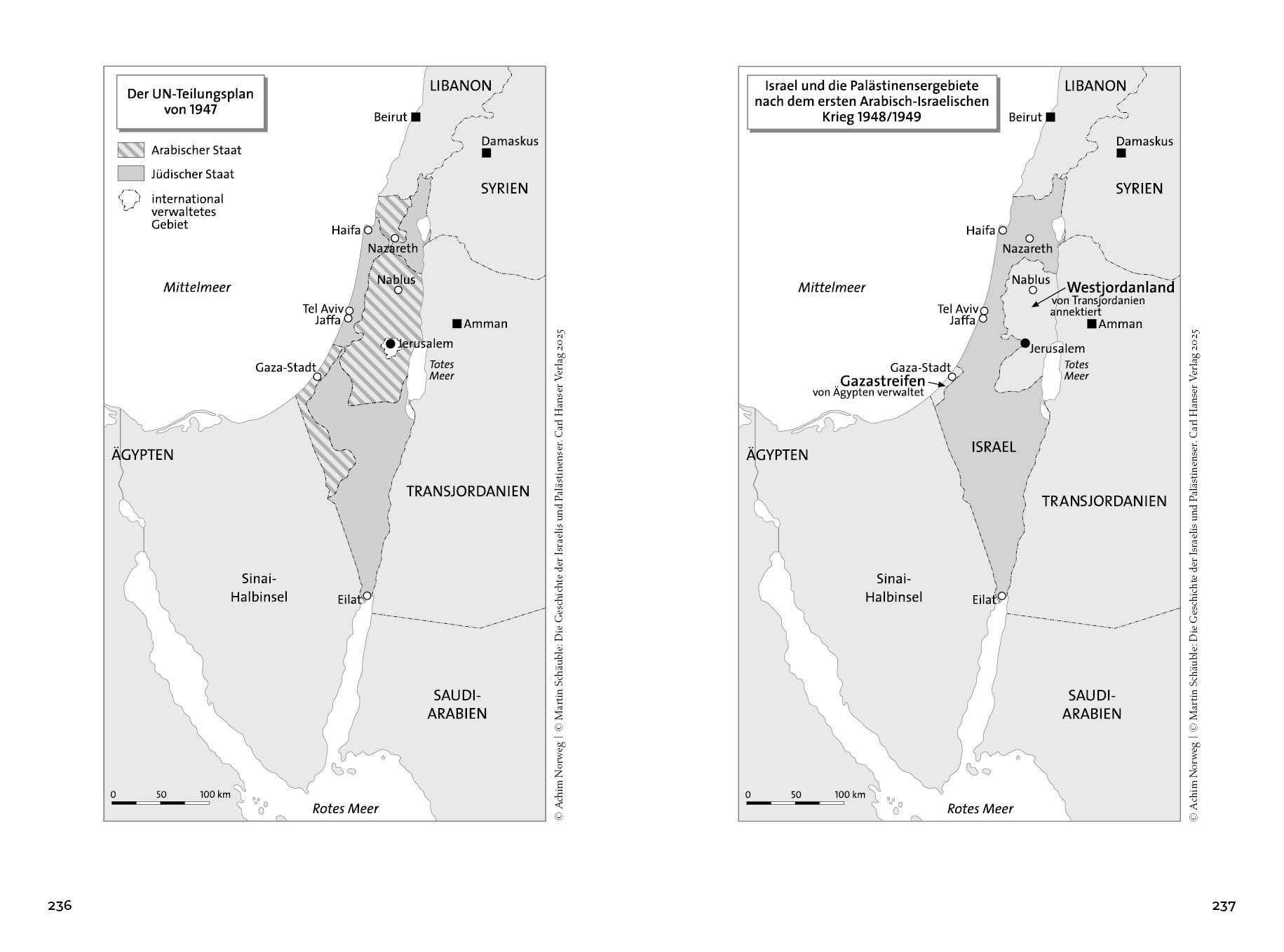 Die Geschichte der Israelis und Palästinenser