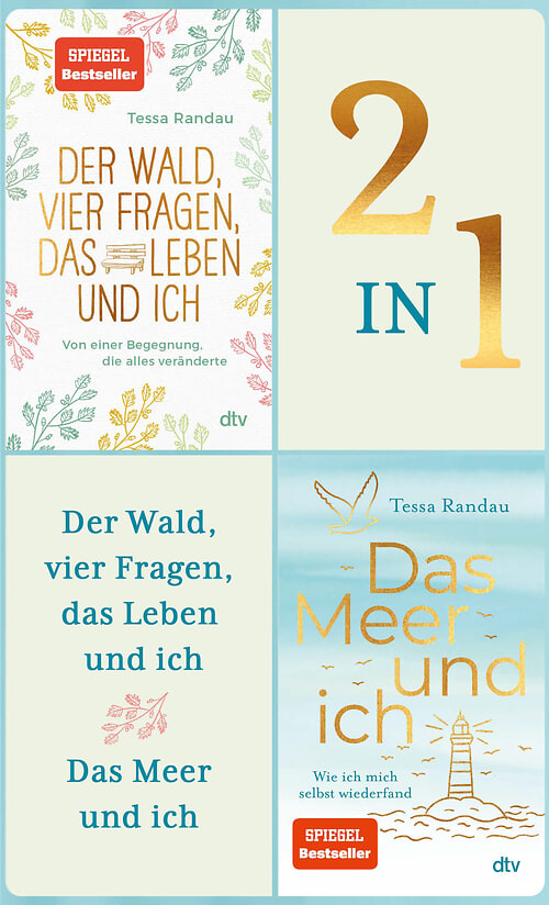 Cover des Buches Der Wald, vier Fragen, das Leben und ich - Das Meer und ich von Tessa Randau