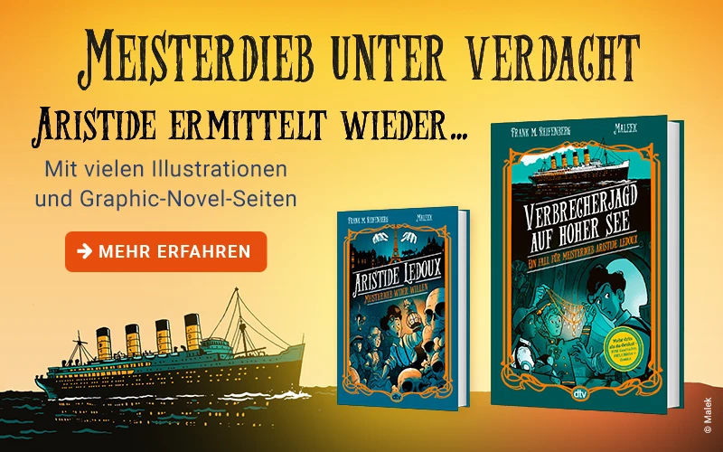 Grafik zum Buch "Verbrecherjagd auf hoher See – Ein Fall für Meisterdieb Aristide Ledoux"