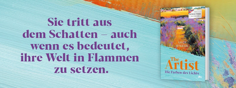 Buch The Artist und Text Sie tritt aus dem Schatten, auch wenn es bedeutet, ihre Welt in Flammen zu setzen