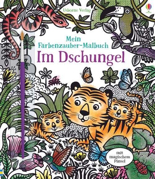 Cover des Buches Mein Farbenzauber-Malbuch: Im Dschungel von Sam Taplin
