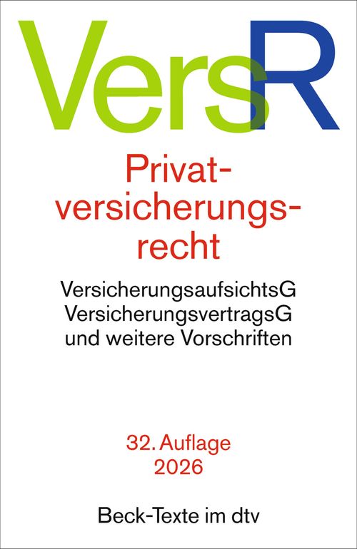 Cover des Buches Privatversicherungsrecht von 