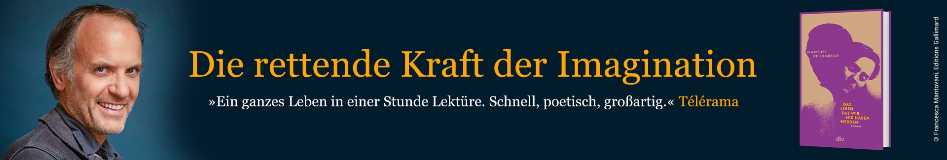 Banner zum Buch "Das Leben, das wir nie haben werden" von Timothee de Fombelle
