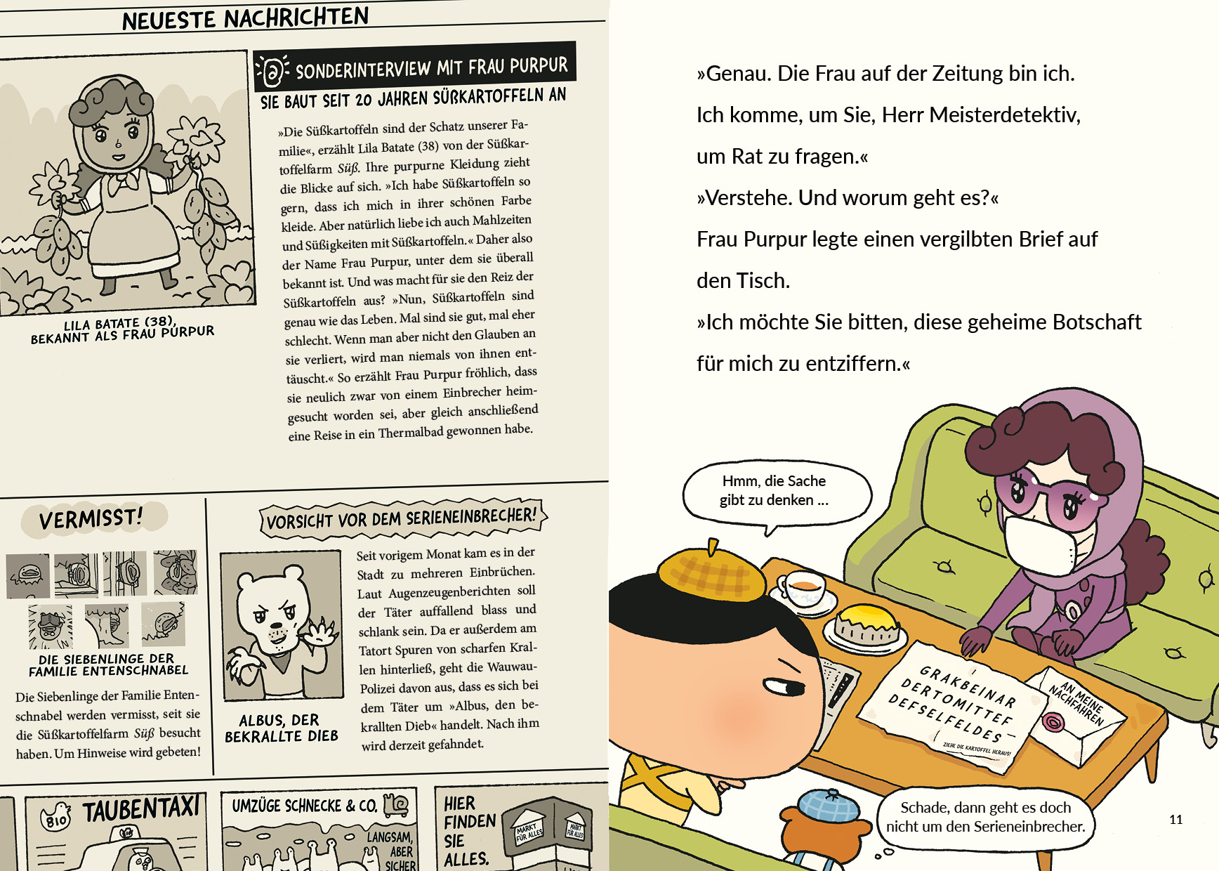 Cover des Buches  Detektiv Parzival Po (1) - Das Geheimnis der Frau Purpur von  Troll