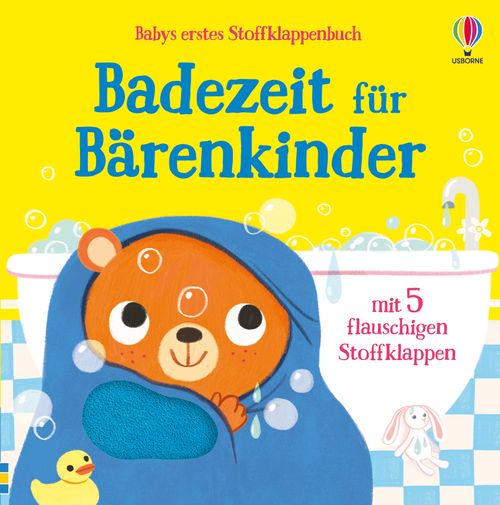 Cover des Buches Babys erstes Stoffklappenbuch: Badezeit für Bärenkinder von 
