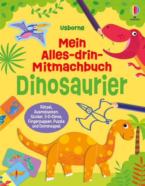 Cover des Buches Mein Alles-drin-Mitmachbuch: Dinosaurier von 