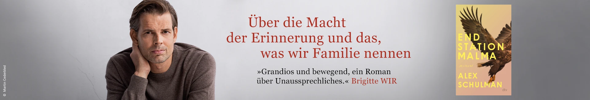 Endstation Malma von Alex Schulman Buch Endstation Malma, Foto von Autor Alex Schulman und Text Über die Macht der Erinnerung und das, was wir Familie nennen.