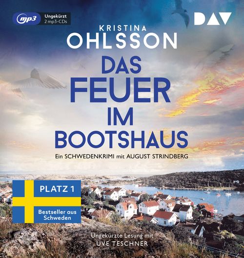 Cover des Buches Das Feuer im Bootshaus. Ein Schwedenkrimi mit August Strindberg von 