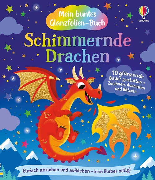 Cover des Buches Mein buntes Glanzfolien-Buch: Schimmernde Drachen von 