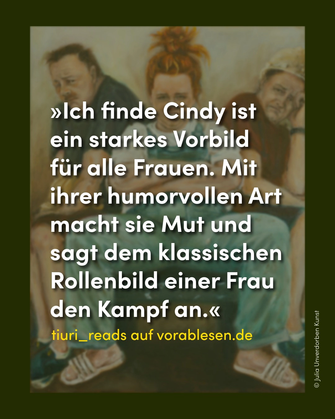 Leserstimme zum Buch „Ich bau mir ne Welt, die Männern nicht gefällt“ von Cindy-Adriana Speich