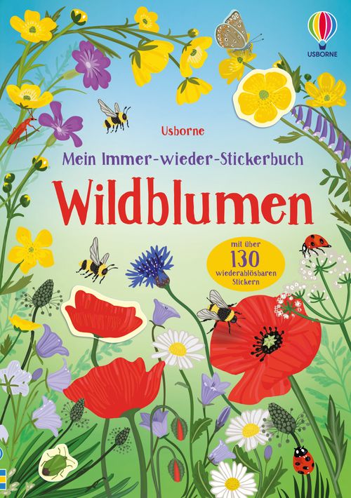 Cover des Buches Mein Immer-wieder-Stickerbuch: Wildblumen von 