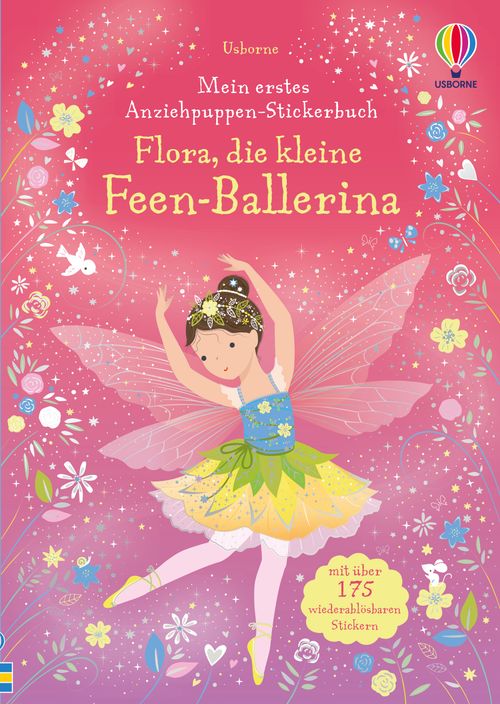 Cover des Buches Mein erstes Anziehpuppen-Stickerbuch: Flora, die kleine Feen-Ballerina von  Cover des Buches Mein erstes Anziehpuppen-Stickerbuch: Flora, die kleine Feen-Ballerina von