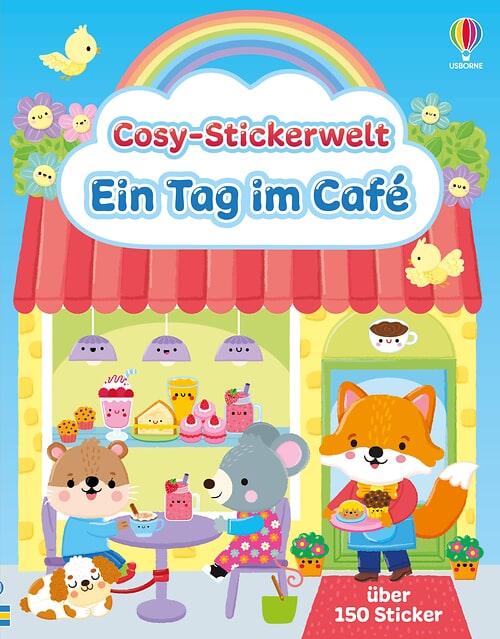 Cover des Buches Cosy-Stickerwelt: Ein Tag im Café von 