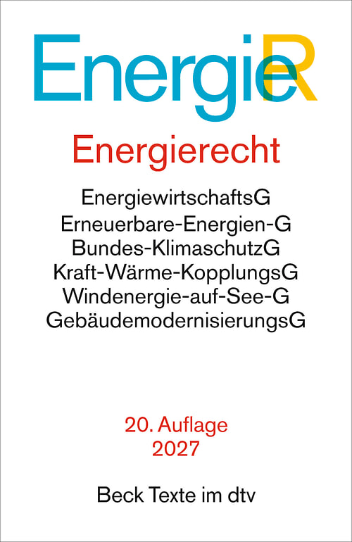 Cover des Buches Energierecht von
