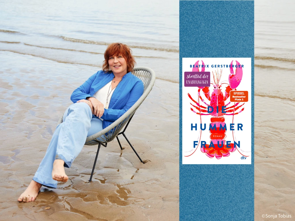 Foto Beatrix Gerstberger und Buch Die Hummerfrauen