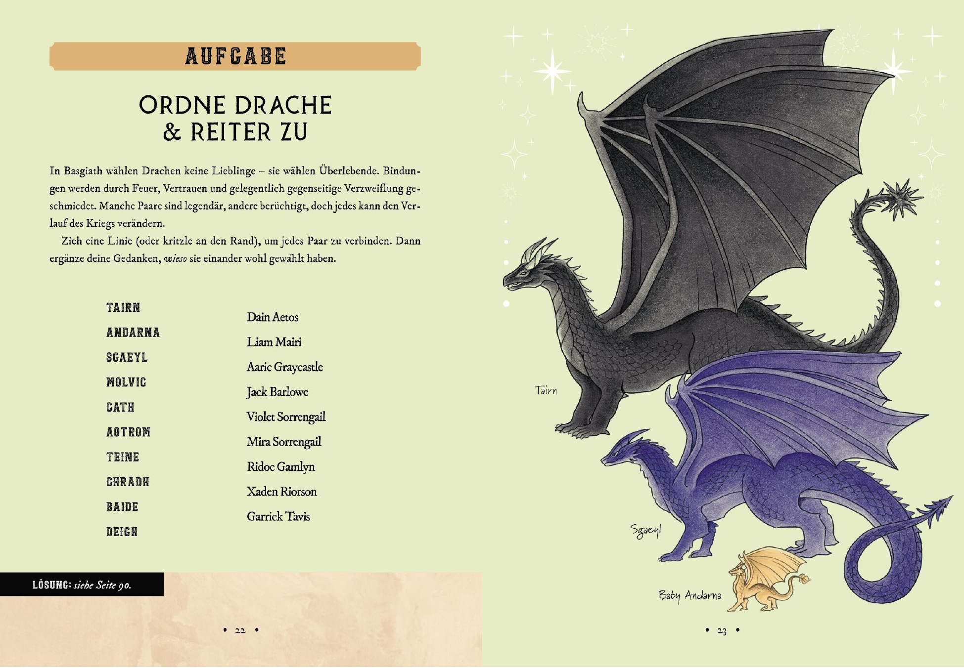 Fourth Wing: The Rider Files – Das offizielle Activity- und Stickerbuch