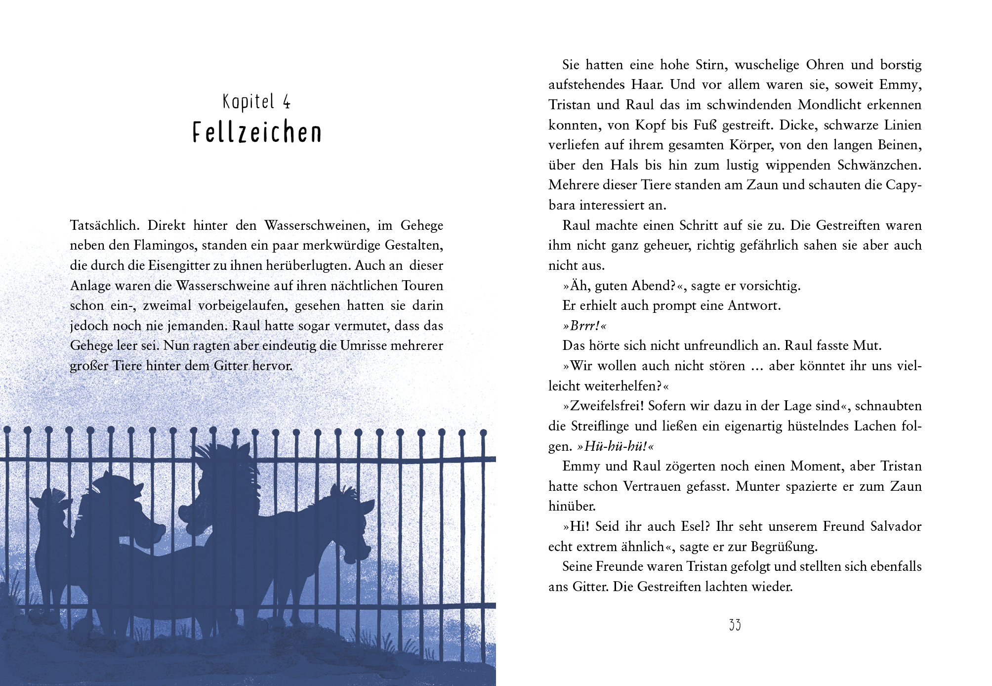 Drei Wasserschweine wollen's wissen