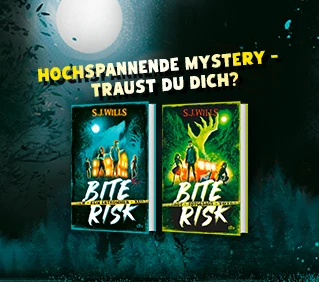 Achtung bissig! Spannende Mystery für Fans von ›Stranger Things‹ Grafik für Bite Risk von S. J. Wills