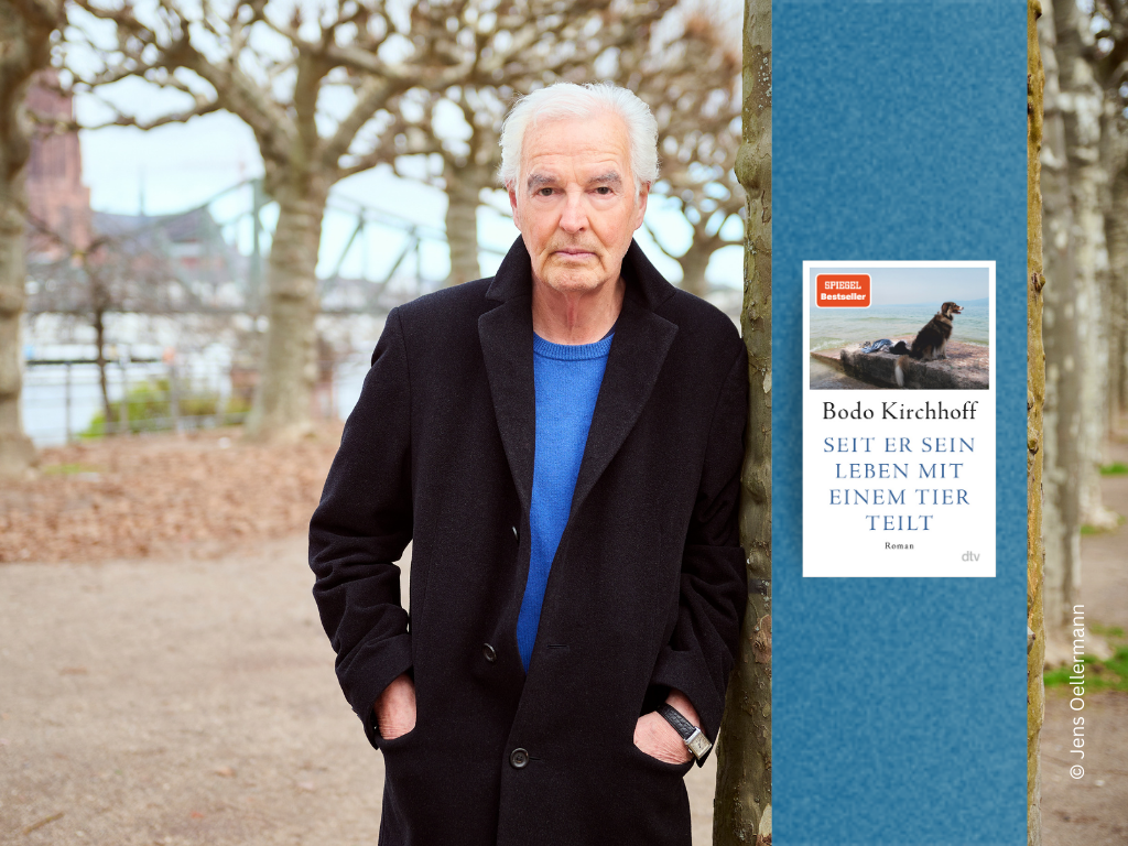 Foto des Autors Bodo Kirchhoff und Buch Seit er sein Leben mit einem Tier teilt.