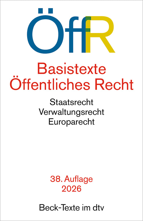 Cover des Buches Basistexte Öffentliches Recht von