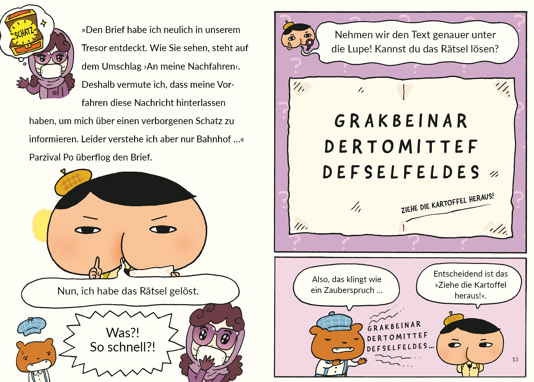 Cover des Buches  Detektiv Parzival Po (1) - Das Geheimnis der Frau Purpur von  Troll