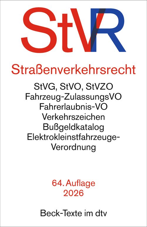 Cover des Buches Straßenverkehrsrecht von 